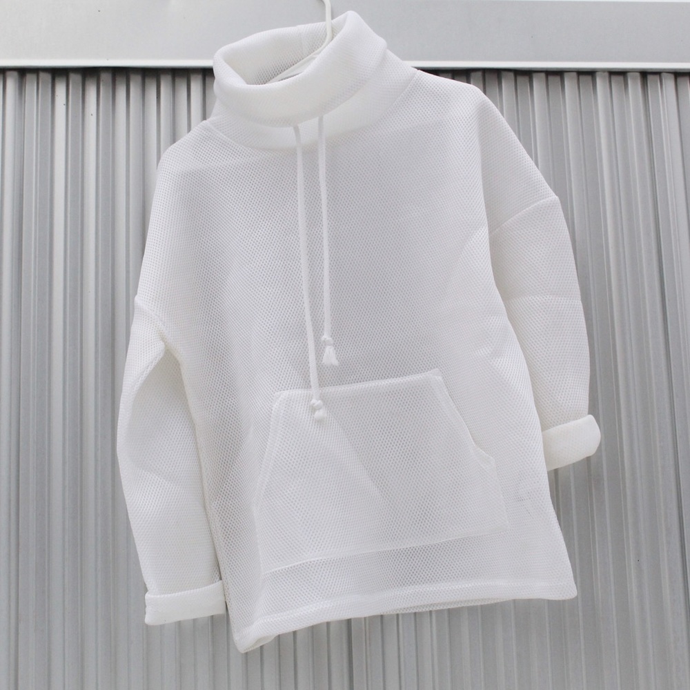 Zara Oversized Mesh Turtleneck